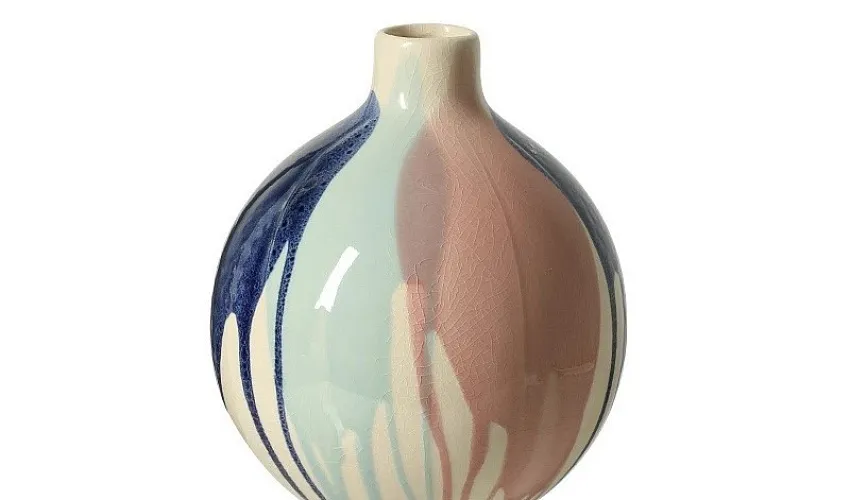 Ваза Splashed Glaze Short Vase C