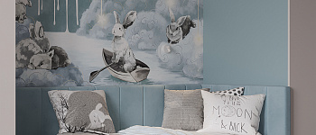 Кровать интерьерная Юнона правая